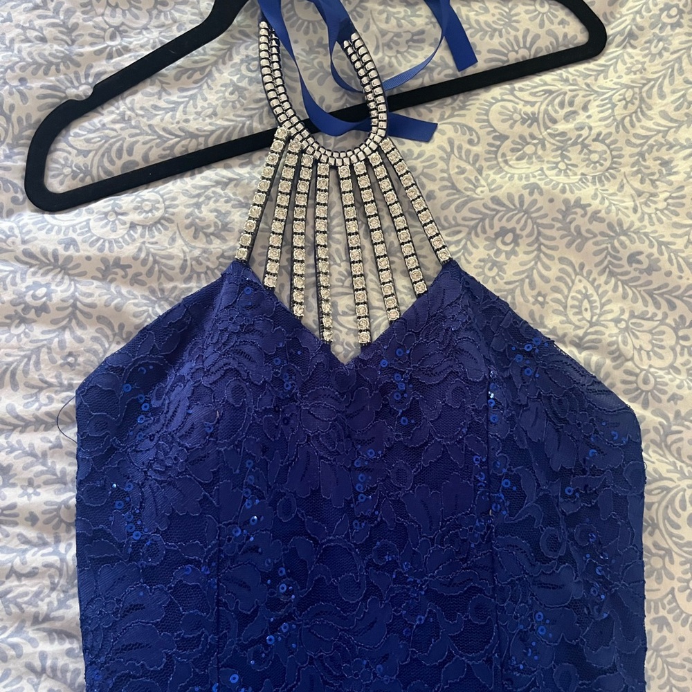 Royal Blue wedding Dress